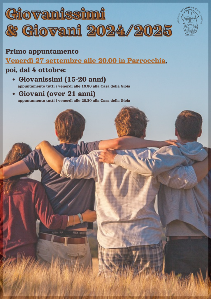 Giovanissimi e Giovani: riprendono gli incontri per i ragazzi dai 15 anni in su