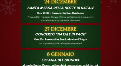 Santo Natale a Marano: la Chiesa maranese celebra la Nascita di Gesù